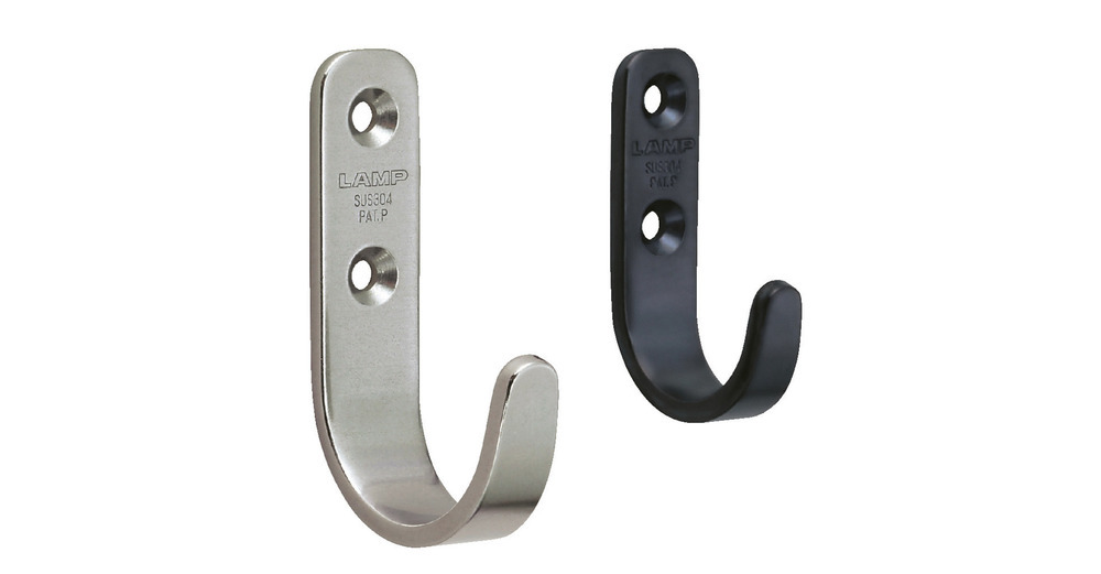 Wysokiej jakości hak ze stali nierdzewnej, wykonany z litej stali nierdzewnej, nośność: 10 kg, powierzchnia: mata satynowa, 55 mm (2-11/64"), HJT-55S. Wieszaki ścienne ze stali nierdzewnej do wieszaka na ubrania, łazienki, na zewnątrz i wielu innych, firmy Sugatsune / LAMP® (Japonia) - obrazek 4