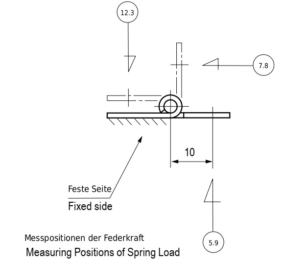 2 części wysokiej jakości sprężynowej taśmy, wykonane ze stali nierdzewnej SUS304, 32 mm (1-17/64"), moment obrotowy: 12,3 N·m, TH-61SUS-2. Wytrzymały zawias sprężynowy do klap urządzeń, obudów, drzwi, osłon i wielu innych elementów, od TOCHIGIYA (Japonia) - obrazek 4