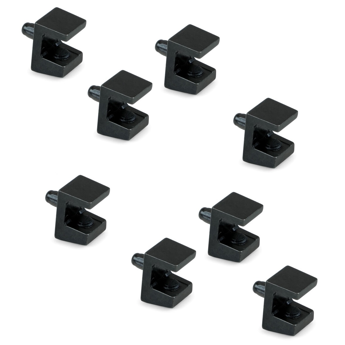 8 sztuk wysokiej jakości szklanych wsporników półek, powierzchnia:, 5mm (13/64"), 4007953. Szklane wsporniki półek do szklanych półek, szklanych półek szafkowych, szafek łazienkowych i wielu innych, firmy EMUCA