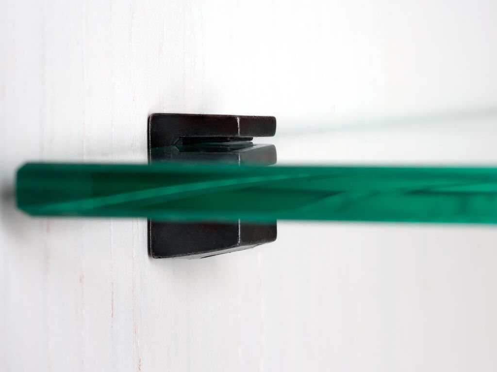 8 sztuk wysokiej jakości szklanych wsporników półek, powierzchnia:, 5mm (13/64"), 4007953. Szklane wsporniki półek do szklanych półek, szklanych półek szafkowych, szafek łazienkowych i wielu innych, firmy EMUCA - obrazek 6