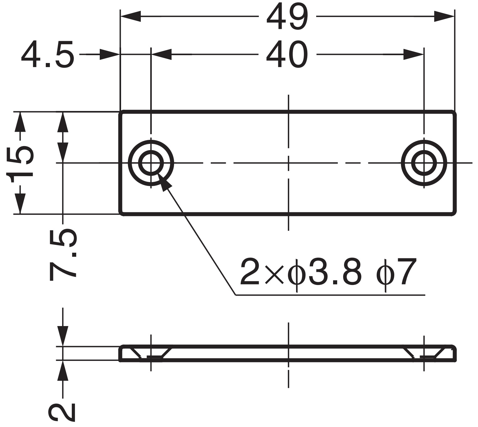4-częściowa odporna na korozję magnetyczna płyta przeciwbieżna pokryta stalą nierdzewną SUS304 (V2A), MC-JM49. Nierdzewny magnetyczny odpowiednik do zatrzasków magnetycznych, zamka magnetycznego, drzwi szafy i wielu innych, firmy Sugatsune / LAMP® (Japonia) - obrazek 2
