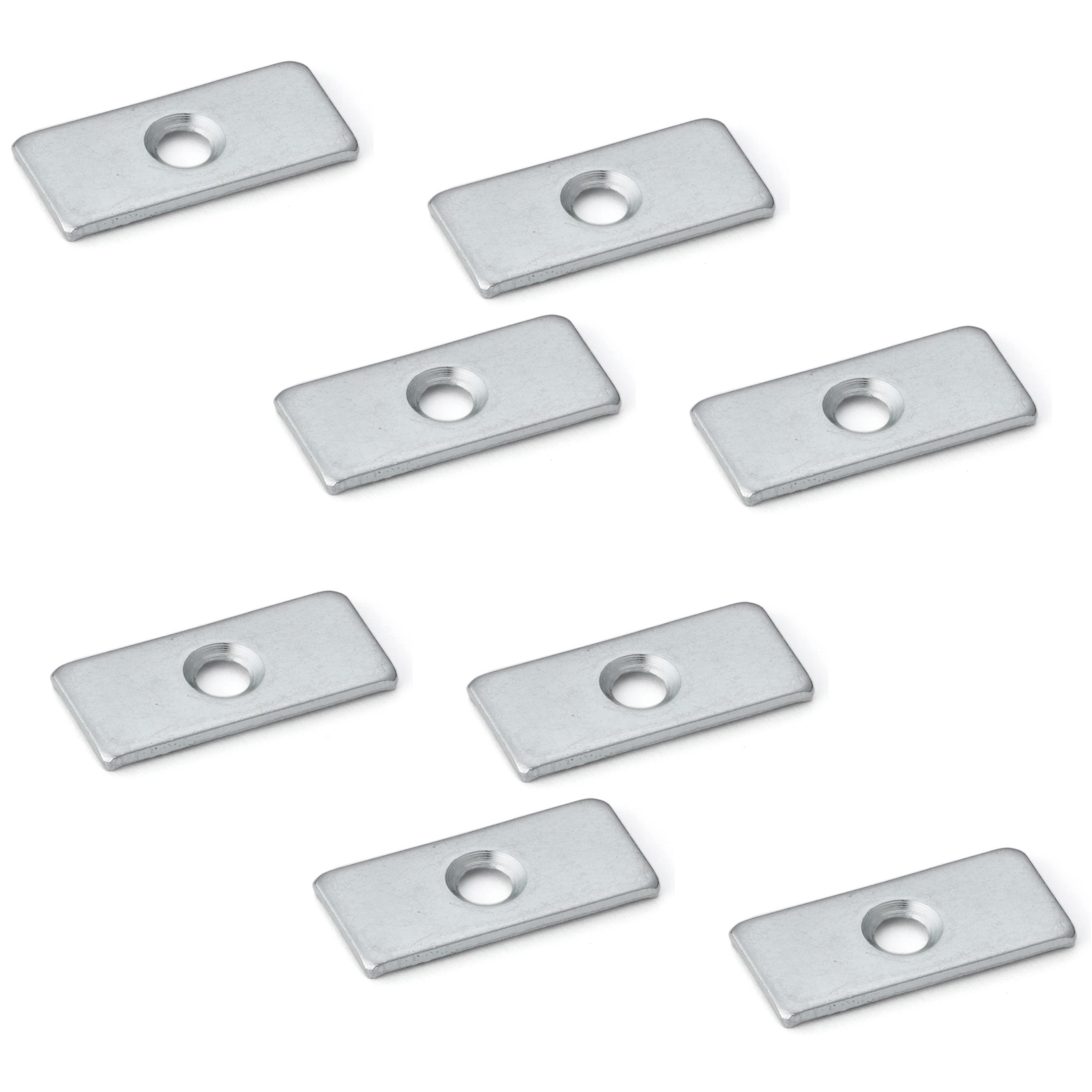 8-częściowa prostokątna płyta z otworem zagłębianym, SP0207, rozmiar: 26mm, produkcja Sugatsune, chromian. Obraz produktu