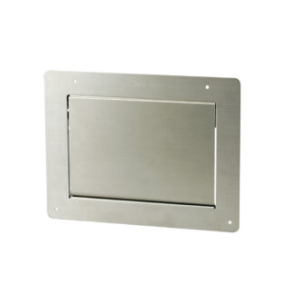 Wysokiej jakości prostokątna klapa na śmieci do montażu pionowego, z cichym domykiem, AZ-GD231-HL, firmy Sugatsune, wykonanie: montaż wewnętrzny. Obraz produktu