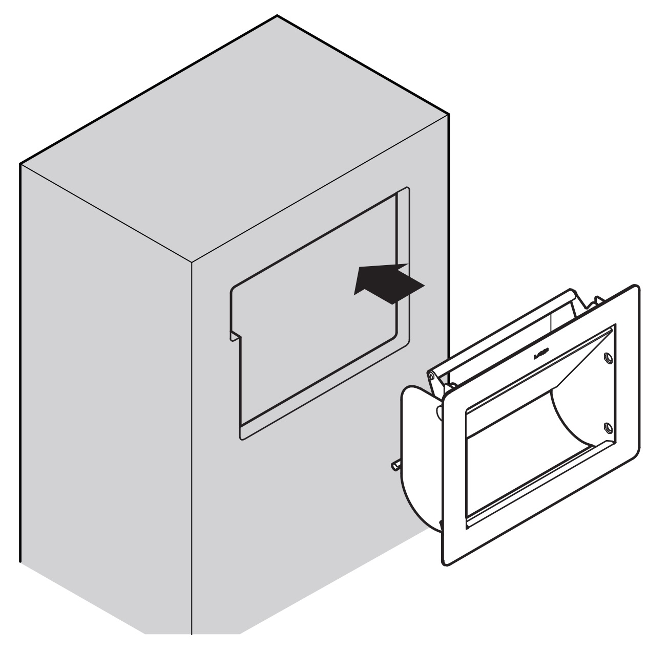 Wysokiej jakości prostokątny kosz na śmieci do montażu pionowego, z cichym domykiem, wykonany ze stali nierdzewnej, powierzchnia: czarny, 234 mm (9.3"), AZ-GD230-BL. Właz odpływowy ze stali nierdzewnej, dla gastronomii i wielu innych, firmy Sugatsune / LAMP® (Japonia) - obrazek 3