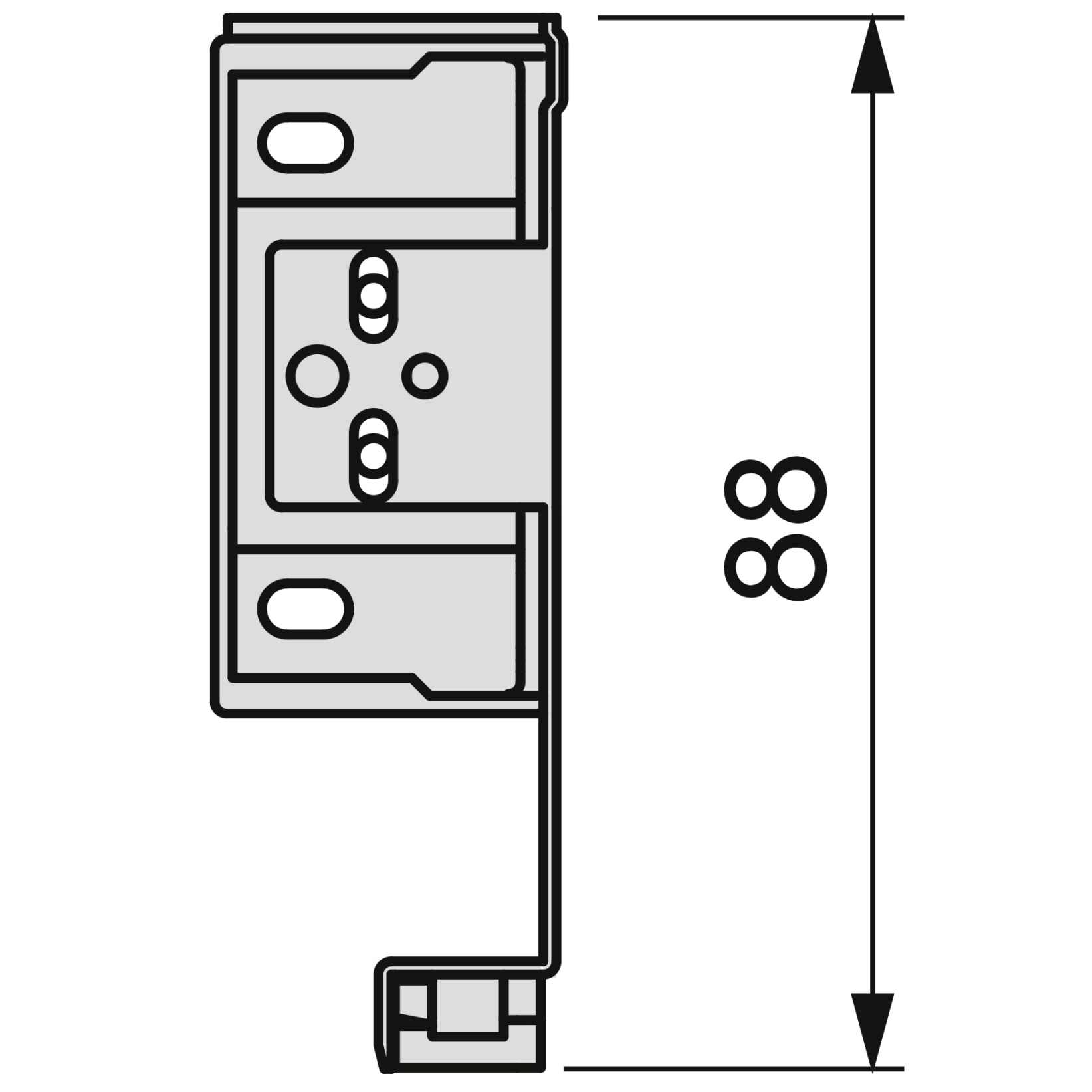 Zestaw szuflad, z bardzo cienkimi ramkami, wysokość: 88 mm (3-15/32"), powierzchnia: biała, 490 mm (19-19/64"), wersja: częściowe przedłużenie z możliwością otwierania, 3275412. zestaw szuflad na meble kuchenne i wiele więcej, firma EMUCA - obrazek 6