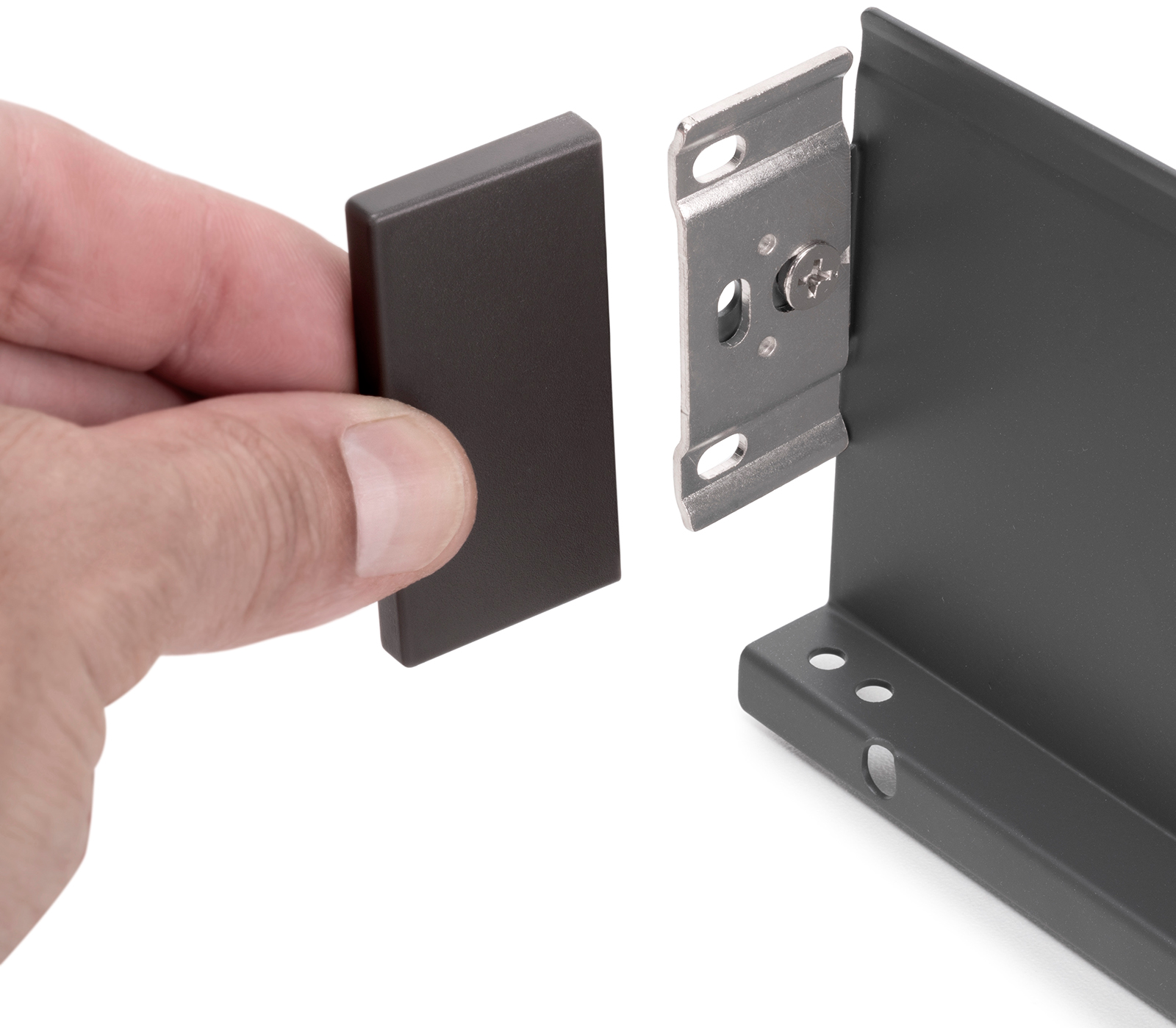 Zestaw szuflad, z bardzo cienkimi ramkami, wysokość ramy 88 mm (3-15/32"), powierzchnia: szary antracyt, 300 mm (11-13/16"), wersja: częściowa wysuwana z cichym domykiem, 3275035. zestaw szuflad do mebli kuchennych i wiele więcej, firmy EMUCA - obrazek 6