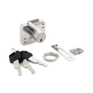 Zamek w szafce, z innym kluczem 2550-24-DN-B, przez Sugatsune / LAMP (Japonia)