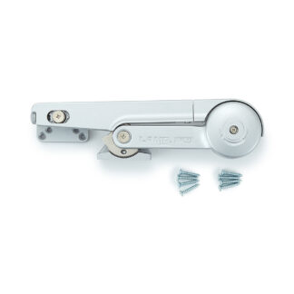 Samozamykacz drzwi z tłumikiem miękkim zamknięciem, kolor powierzchni: Silver, LDC-N22SL, by Sugatsune / LAMP (Japonia)