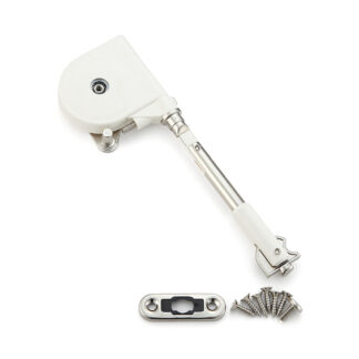 Miękkie oprawienie klap, krótkie ramię, powierzchnia: białe, SDS-100W-TVZ, firmy Sugatsune / LAMP (Japonia)